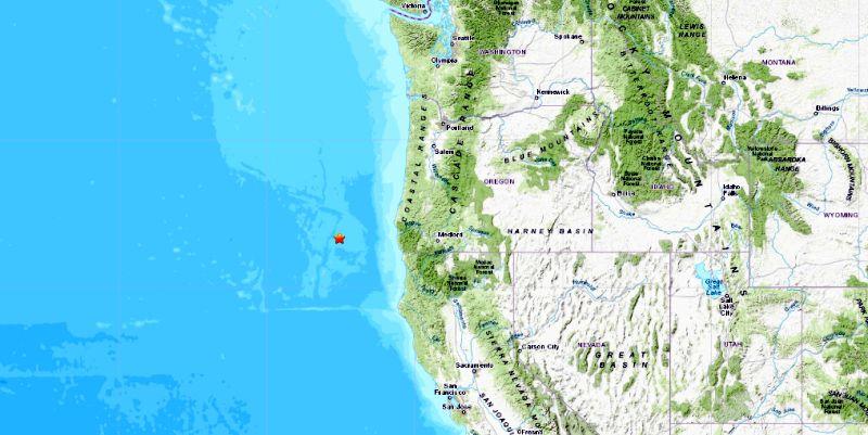 Several moderate earthquakes struck about 100 miles off the coast of southern Oregon in the past 24 hours, according to the U.S. Geological Survey (USGS)