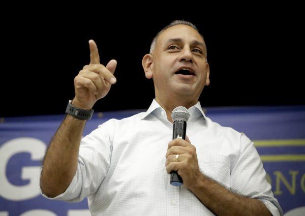 A file photo of Rep. Gil Cisneros from 2018. (AP Photo/Chris Carlson, File)