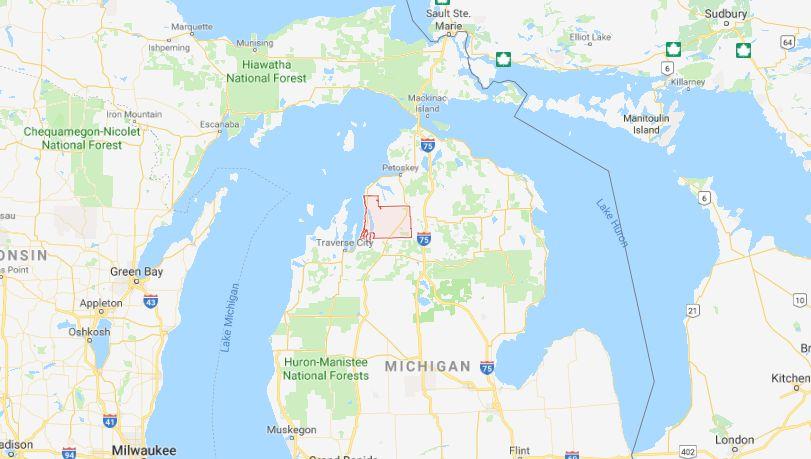 The Michigan Department of Natural Resources said that emergency personnel were dispatched to a hunting accident, on Nov. 15, 2018, in Antrim County, Mich., near the village of Alden, reported ClickonDetroit.com. (Google Maps)