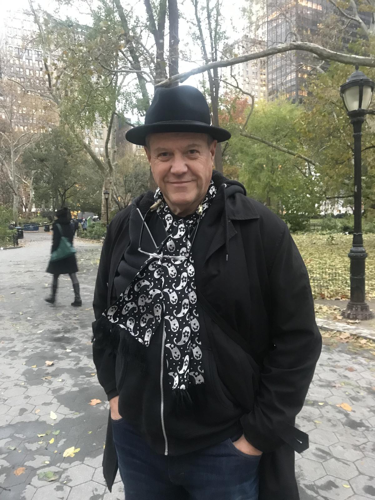 Fred Leal in Madison Square Park, New York, on Nov. 16, 2018. (Stuart Liess/The Epoch Times)