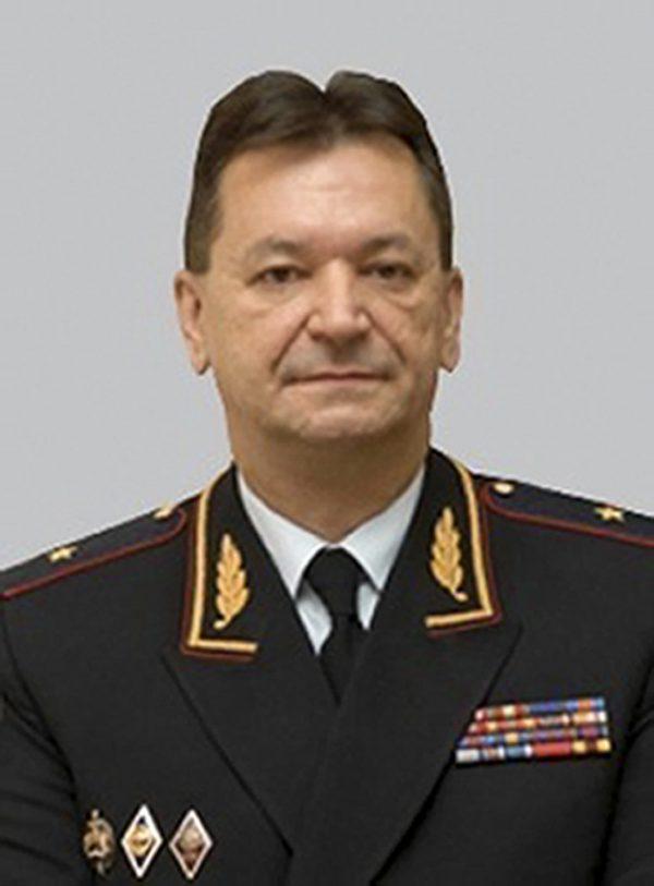 Alexander Prokopchuk, Russian Interior Ministry general who's currently an Interpol vice president. Kremlin foes including financier Bill Browder, Mikhail Khodorkovsky, and Alexei Navalny have warned that naming a top Russian police official to the job would undermine Interpol. (Russian Interior Ministry/AP)