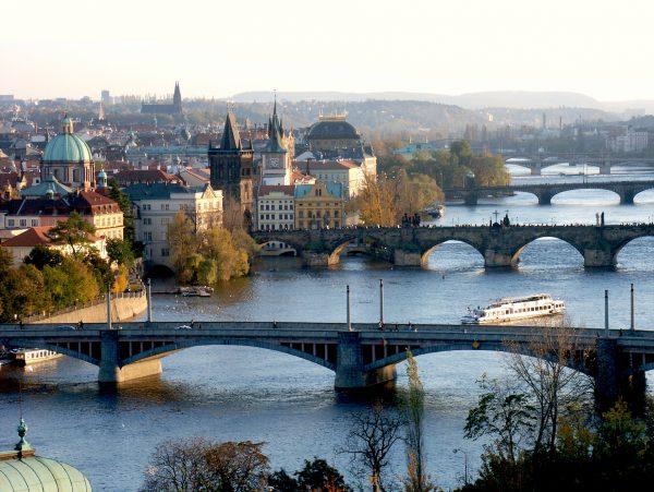 Bridges span the Vltava River in Prague. (Prague City Tourism)