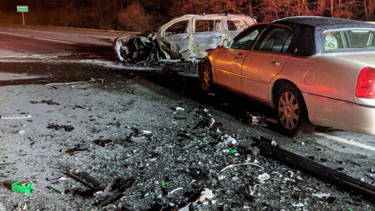 Driver Dead, 5 Injured, in Wrong-Way Interstate Crash in Massachusetts