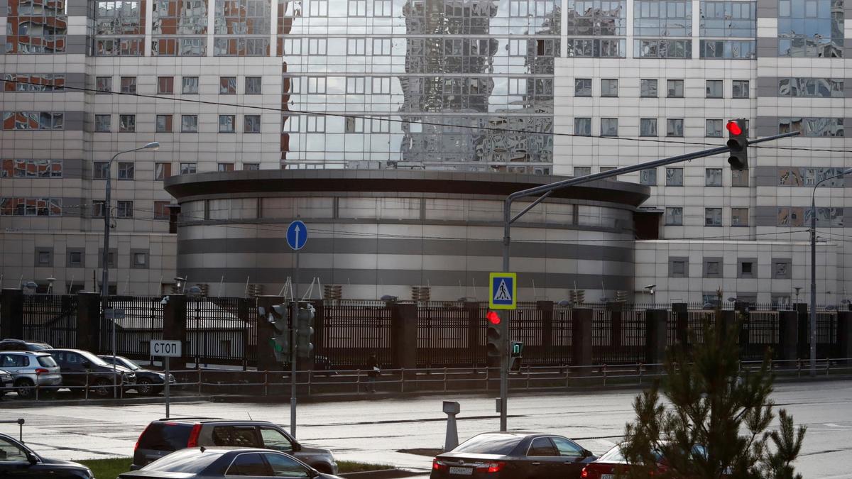 A general view shows the headquarters of the Main Directorate of the General Staff of the Armed Forces of the Russian Federation, formerly known as the Main Intelligence Directorate (GRU), in Moscow, Russia, on Oct. 4, 2018. (Stringer/Reuters)
