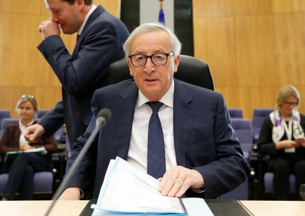European Commission President Jean-Claude Juncker chairs the EU Commission's weekly college meeting in Brussels, Belgium, on Nov. 22, 2018. (Reuters/Francois Walschaerts)