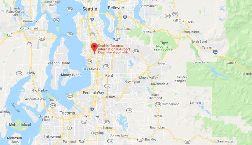 Wyatt Dale was born in a public restroom at SeaTac International Airport near Seattle, Washington, local news outlet KIRO-7 reported. (Google Maps)