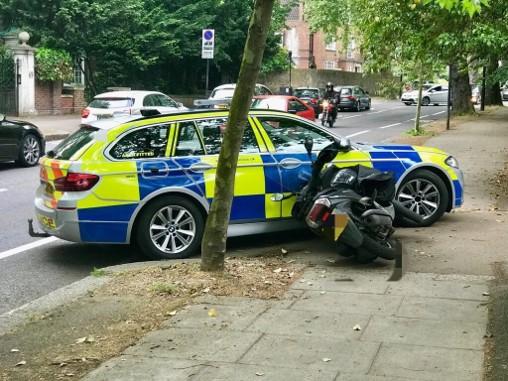 Video: British Police Ram Moped Riders to Crack Crime Wave