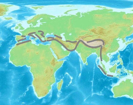 After the Pacific “Ring of Fire,” the next most seismic region is the Alpide belt that “extends from Mediterranean region, eastward through Turkey, Iran, and northern India,” the USGS says. Around 5 to 6 percent of the world’s earthquakes occur along the Alpide belt region (Public Domain)