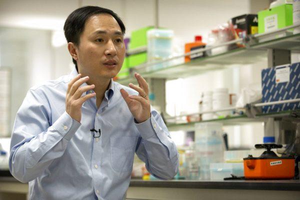 Chinese scientist He claims he helped make world's first genetically edited babies: twin girls whose DNA he said he altered. He revealed it on Nov. 26, in Hong Kong to one of the organizers of an international conference on gene editing. (AP Photo/Mark Schiefelbein)