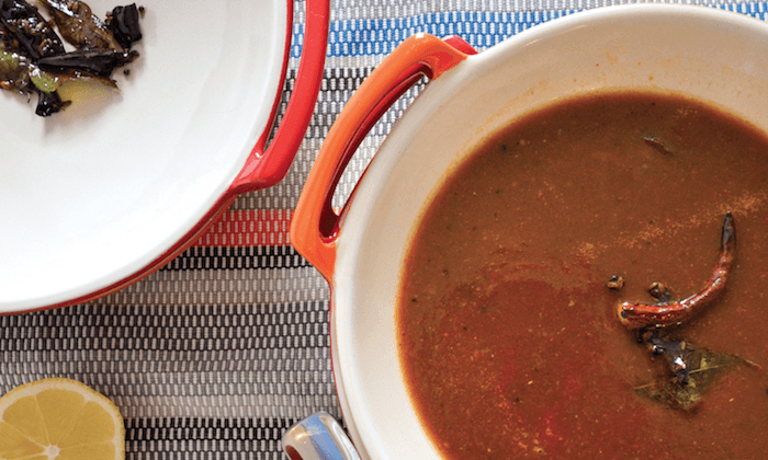 South Indian Tomato and Tamarind Soup With Pigeon Peas (Toor Dal Rasam)