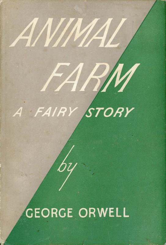 George Orwell’s political satire “Animal Farm” demonstrates that Karl Marx's theories rest on usurping the language and on lying. (Public Domain)