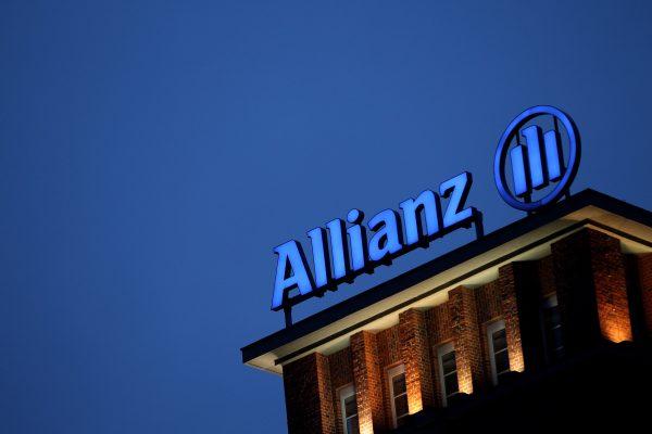 The logo of German insurer Allianz stands on the company's office buildings in Berlin, Germany on February 23, 2010. (Sean Gallup/Getty Images)