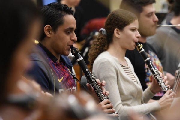 Musicians rehearse during the New York String Orchestra Seminar in 2017. (New York String Orchestra)