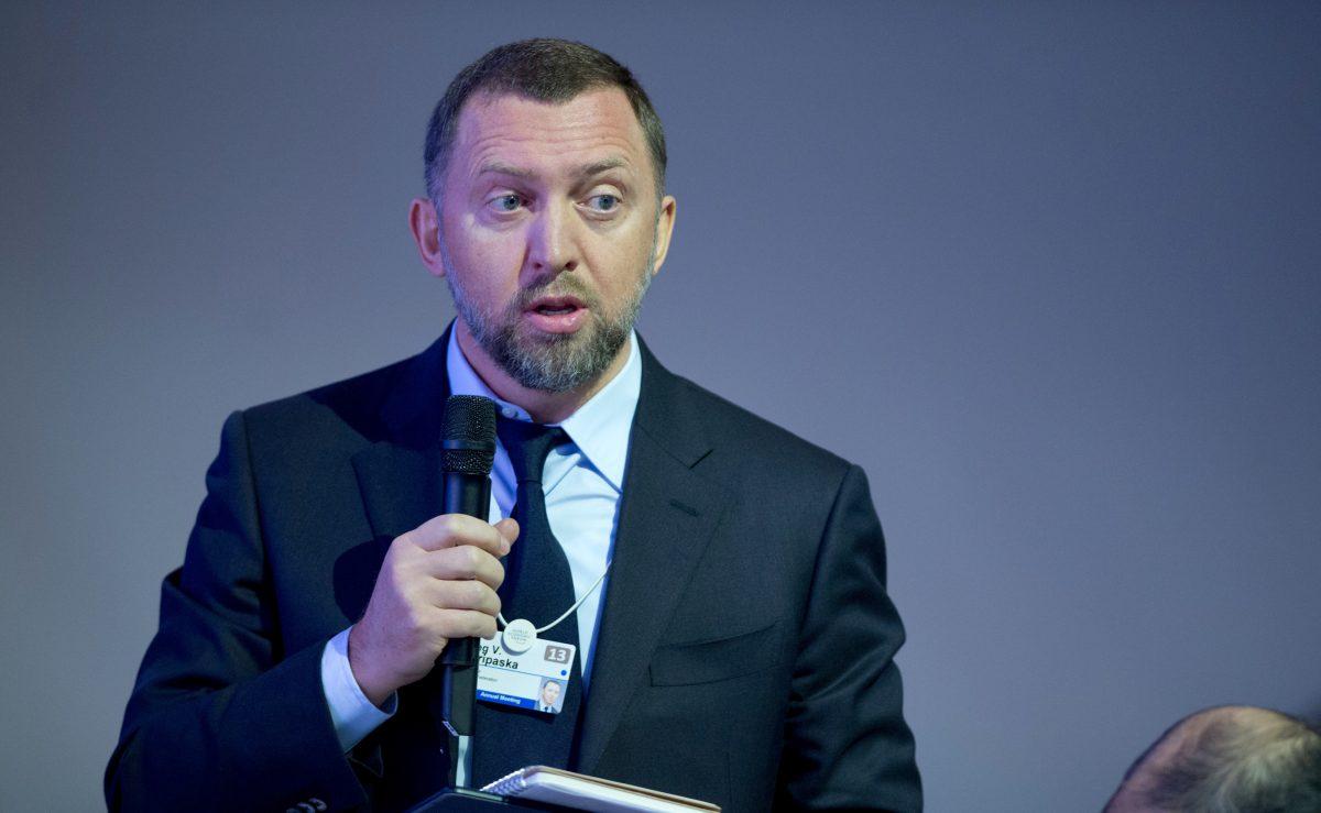 Oleg Deripaska during a session of the World Economic Forum Annual Meeting in Davos, on Jan. 23, 2013. (JOHANNES EISELE/AFP/Getty Images)