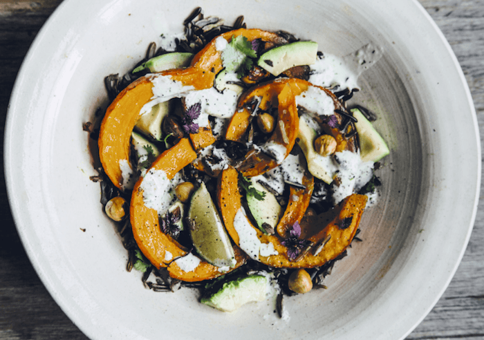 Pumpkin, Wild Rice, and Lemongrass Salad