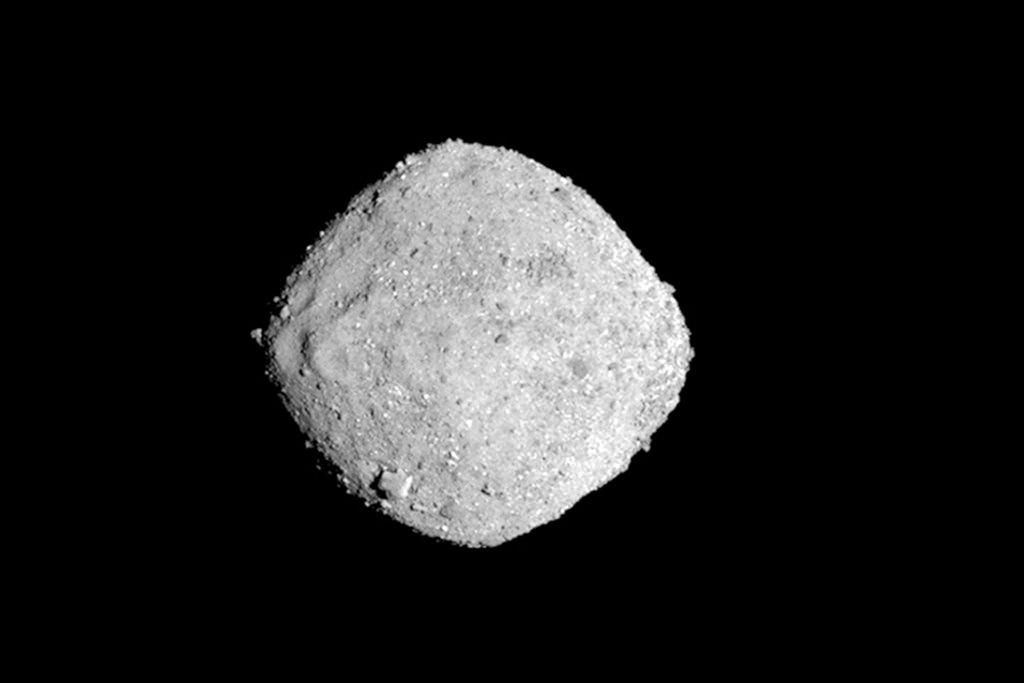 NASA shows the asteroid Bennu on Nov. 16, 2018. (NASA/Goddard/University of Arizona via AP)