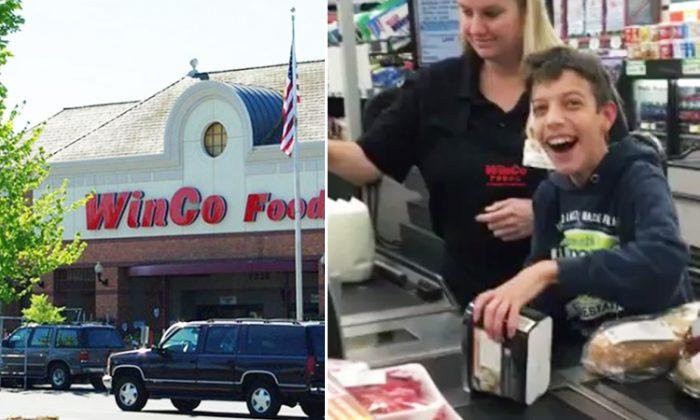 Special-Needs Boy Over the Moon When an Awesome WinCo Cashier Grants Him a Wish
