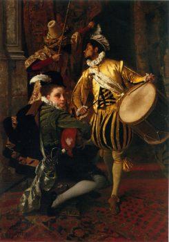 “Musical Interlude,” 1873 Jacquet Jean Gustave. Oil on canvas, 34 ¾ inches by 24 ¾ inches. (Sotheby’s)