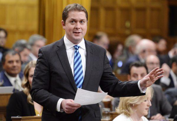 Leader of the Opposition Andrew Scheer rises during question period in the House of Commons on Parliament Hill in Ottawa on Dec. 4, 2018. (Adrian Wyld/The Canadian Press)