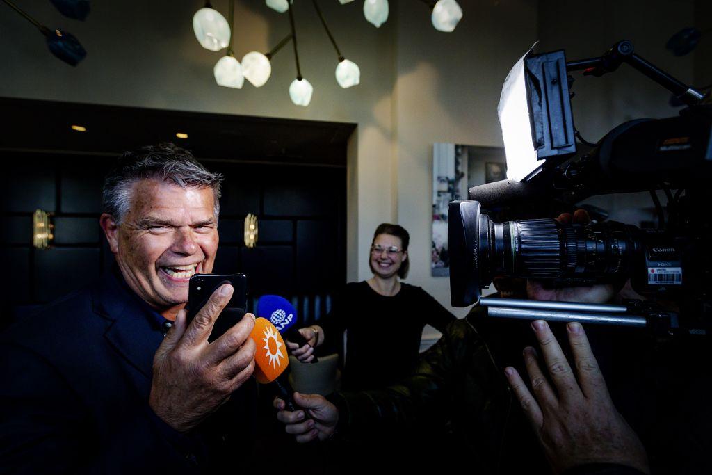 Emile Ratelband, 69, answers journalists' questions in Amsterdam, on Dec. 3, 2018. (Robin Van Lonkhuijsen/AFP/Getty Images)