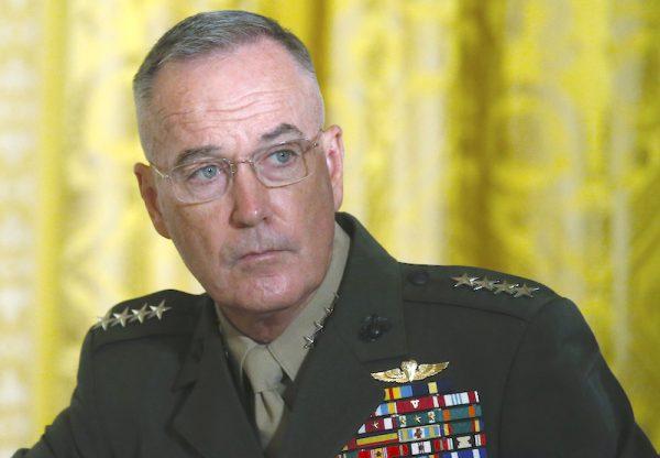 U.S. Joint Chiefs Chairman General Joseph Dunford attends a meeting of the National Space Council in the East Room of the White House in Washington, U.S., June 18, 2018. (Reuters/Leah Millis)