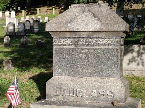 The gravestone of Frederick Douglass, located in Mount Hope Cemetery, in Rochester, New York. (CC BY-SA 4.0)