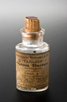 Opium tincture was used widely as a painkiller in the early 19th century. (Science Museum, London CC BY 4.0)