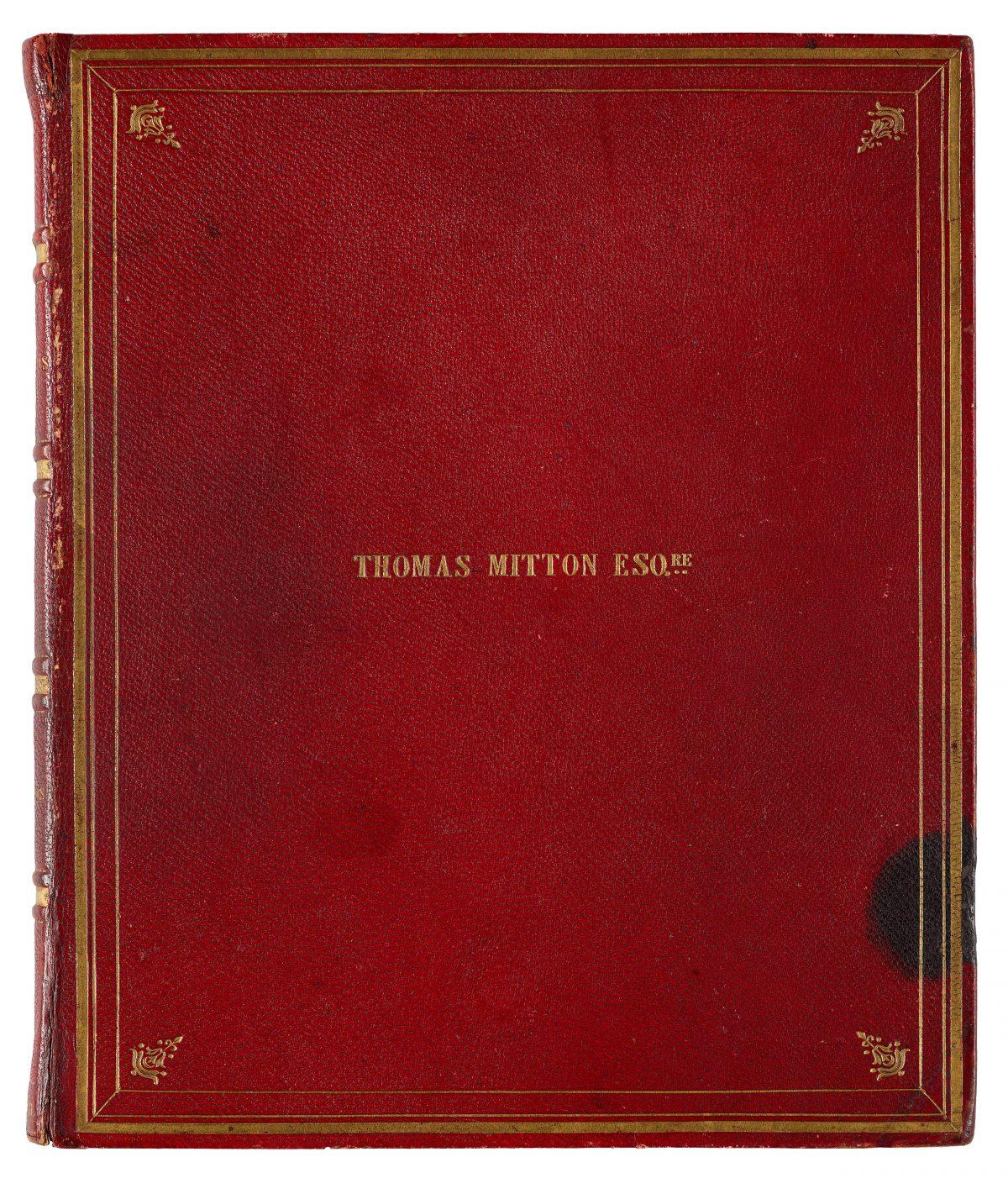<span style="color: #000000;">The front cover of "A Christmas Carol in Prose: Being a Ghost Story of Christmas," December 1843, by Charles Dickens. Autographed manuscript. Purchased by Pierpont Morgan before 1900. (Graham S. Haber/The Morgan Library & Museum)</span>