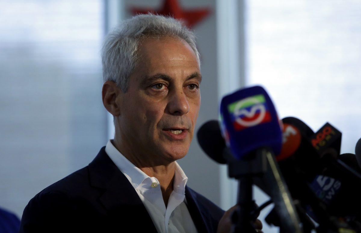 Then-Chicago Mayor Rahm Emanuel in Chicago on Aug. 6, 2018. (Joshua Lott/Getty Images)