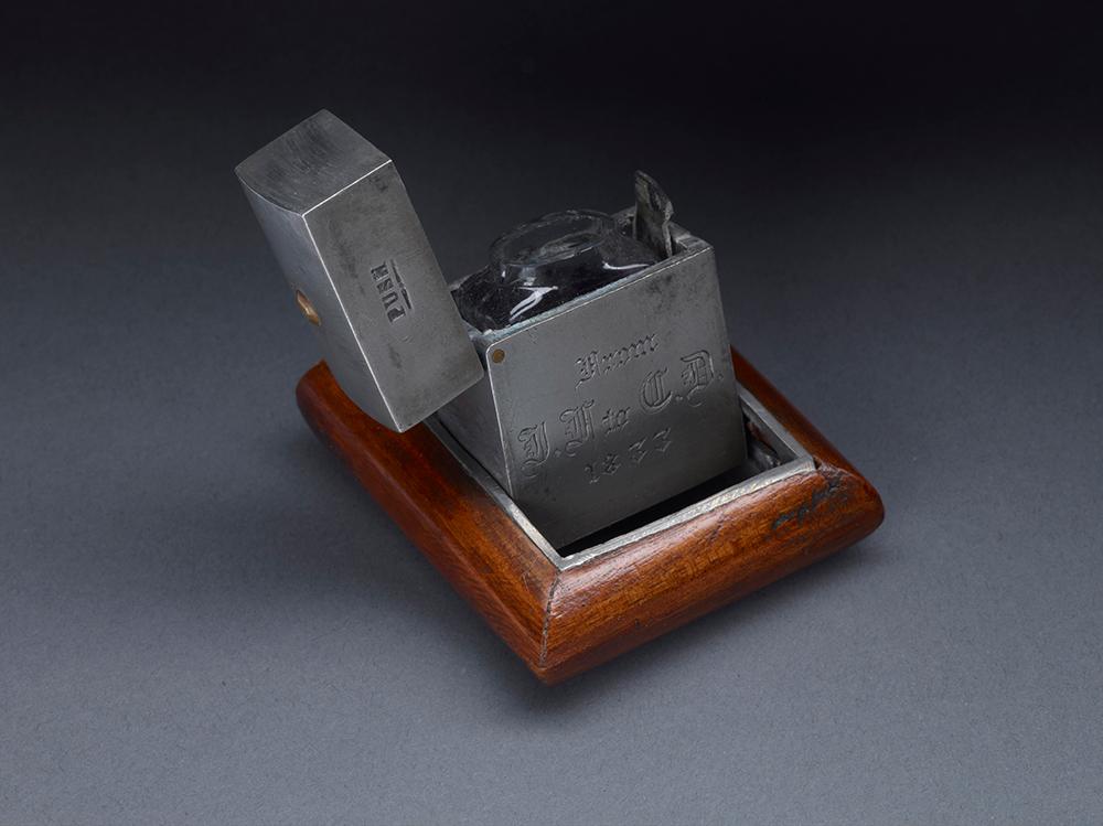 Charles Dickens’s portable inkpot, 1833. The Morgan Library & Museum. (Graham S. Haber)