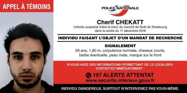 The ID of Strasbourg-born Cherif Chekatt, 29, the man accused of a gun attack on a Christmas market in Strasbourg, France. (French Police Nationale/via Reuters)