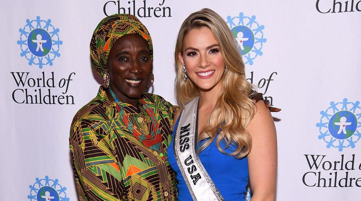Anta Mbow and Sarah Rose Summers attend the 2018 World of Children Awards Ceremony and Benefit on Nov. 1, 2018, in New York City. (Dave Kotinsky/Getty Images for World Of Children Awards)