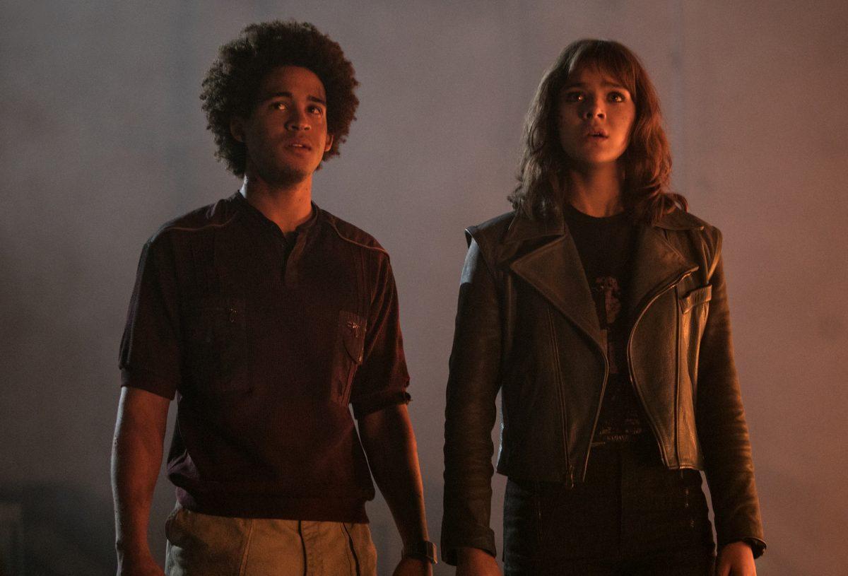 Jorge Lendeborg Jr. as Memo and Hailee Steinfeld as Charlie in “Bumblebee,” from Paramount Pictures. (Jaimie Trueblood/Paramount Pictures)