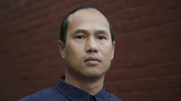Borey Ai pauses outside of the Asian Americans Advancing Justice-Asian Law Caucus in San Francisco, on Oct 23, 2018. (Jeff Chiu/AP)