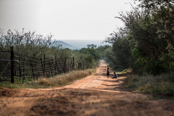 Children play near a farm in Limpopo Province, South Africa, on Oct. 31, 2017. (Gulshan Khan/AFP/Getty Images)