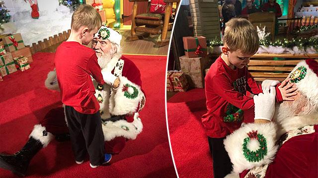 Mom Whispers to Santa That Son Is ‘Blind and Autistic,’ and His Response Is Amazing
