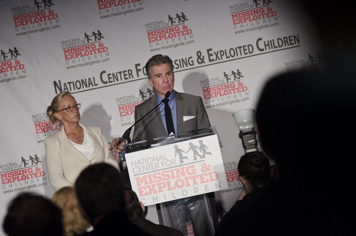 Reve Walsh and John Walsh speak during The National Center For Missing And Exploited Children, the Fraternal Order of the Police and the Justice Departments's 16th Annual Congressional Breakfast at The Liaison Capitol Hill Hotel in Washington on May 18, 2011. (Photo by Kris Connor/Getty Images)