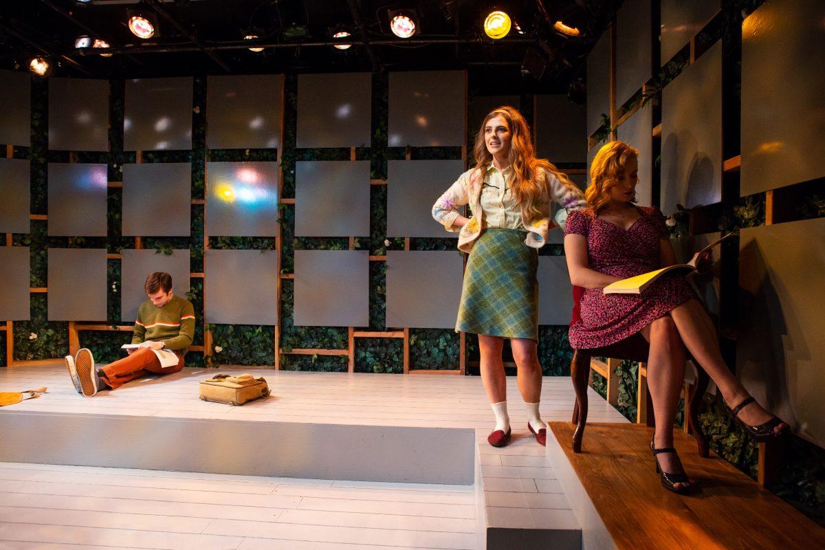 (L–R) Phil Gillen, Aoife Kelly, and Jenny Leona in Irish Repertory Theatre’s “Two by Friel.” (Jeremy Daniel)
