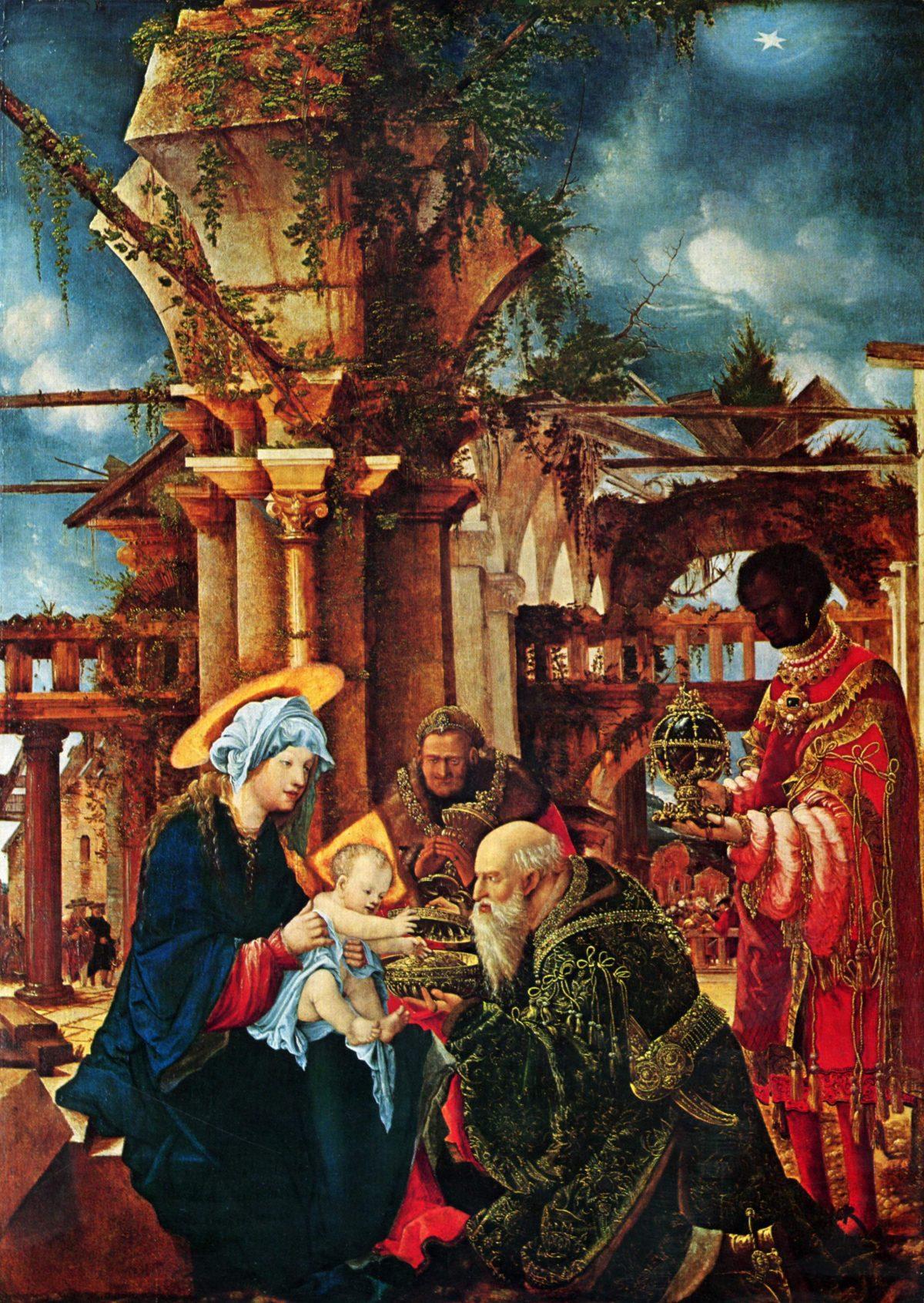 “Adoration of the Magi,” circa 1530, Albrecht Altdorfer. (Public Domain)