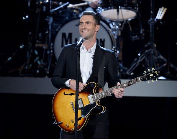 Recording artist Adam Levine of Maroon 5 performs onstage during the Grammys in Los Angeles, Jan. 27, 2014. (Kevin Winter/Getty Images)