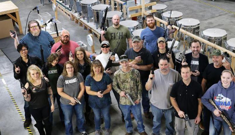 Wisconsin-based BenShot gave all of its employees a gun for Christmas. (BenShot)