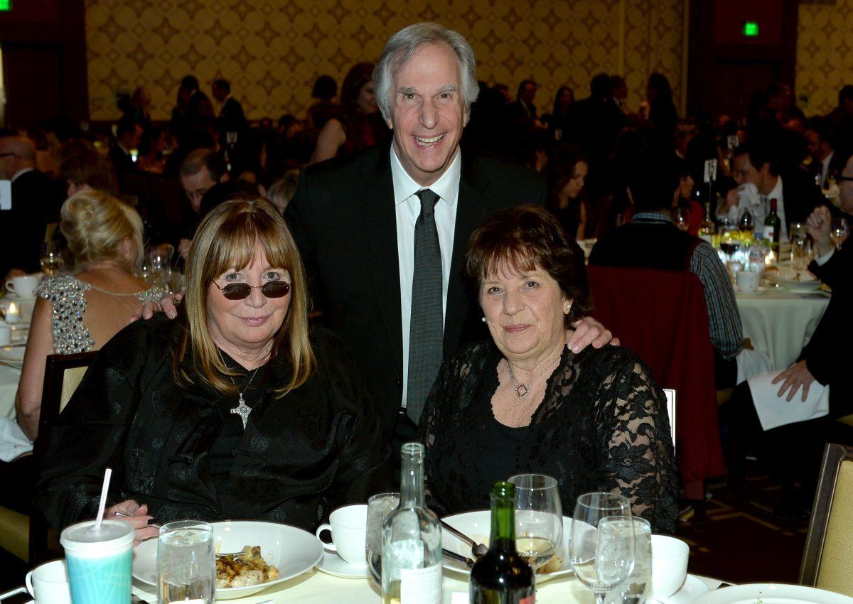 Actress/filmmaker Penny Marshall, Henry Winkler and guest attend the 2014 Writers Guild Awards L.A. Ceremony at J.W. Marriott at L.A. Live in Los Angeles, Calif., on Feb. 1, 2014. (Alberto E. Rodriguez/Getty Images for WGAw)