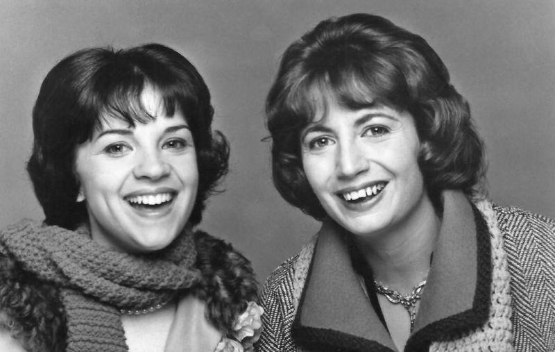 Publicity photo of Cindy Williams and Penny Marshall from the television show Laverne and Shirley. (Public Domain)