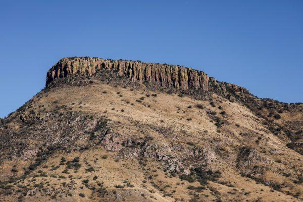 Arizona Border Recon identified Montana Peak as a cartel scout location just north of the U.S.–Mexico border near Arivaca, Ariz., on Dec. 8, 2018. (Charlotte Cuthbertson/The Epoch Times)