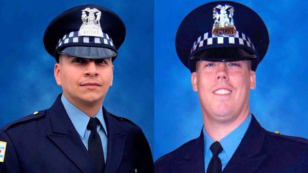 Chicago Police Officers Eduardo Marmolejo (R) and Conrad Gary (L), were fatally struck by a train as they investigated a report of gunshots on the city's far South Side in Chicago, on Dec. 17, 2018. (Chicago Police Department/AP)