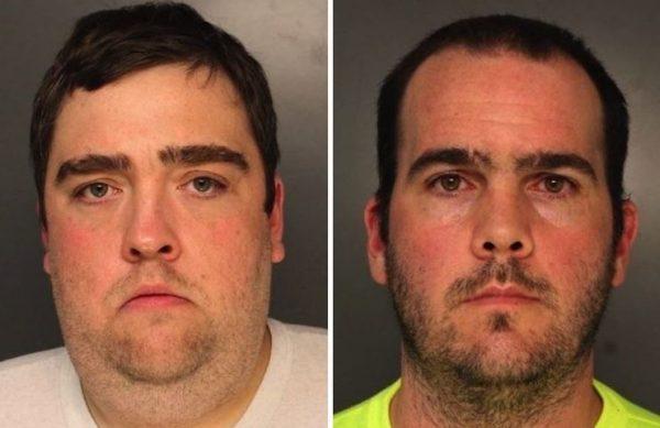 Antifa members Tom Keenan, left, and Thomas Massey were arrested for allegedly attacking two Marines in Philadelphia on Nov. 17, 2018. (Philadelphia Police Department)