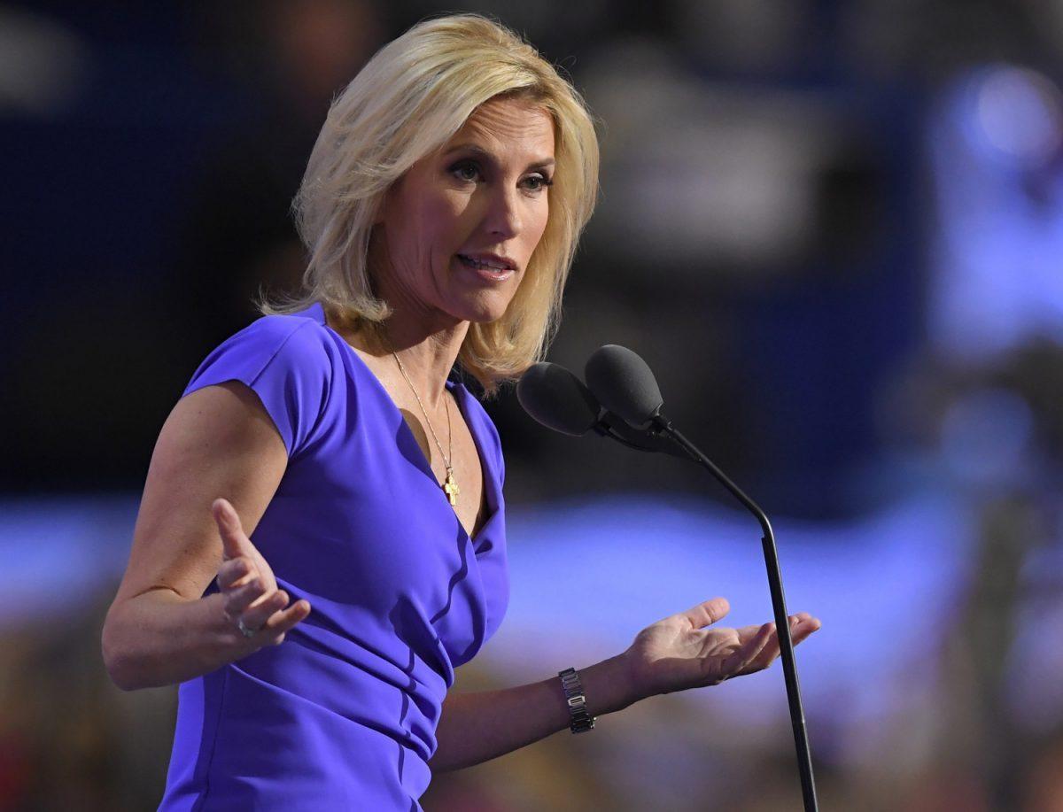 In this July 20, 2016, file photo, conservative political commentator Laura Ingraham speaks during the third day of the Republican National Convention in Cleveland. (AP Photo/Mark J. Terrill, File)