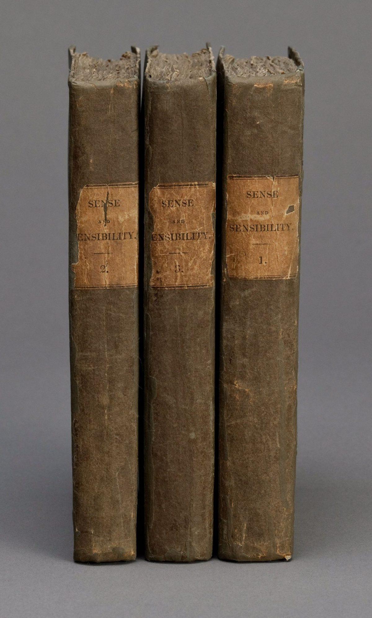 "Sense and Sensibility," 1811, by Jane Austen. First edition. Houghton Library, Harvard University. (Public Domain)