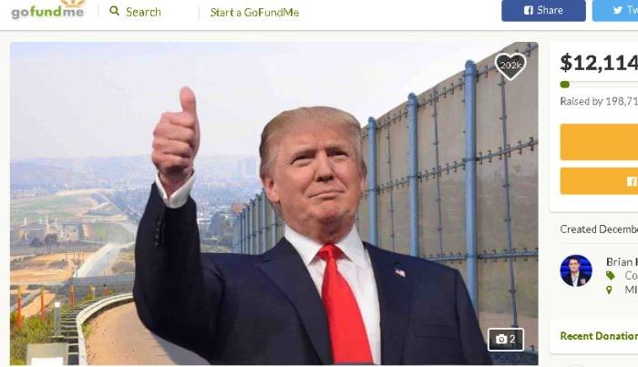 GoFundMe for Trump’s Border Wall Hits $12 Million After 200,000 People Donate