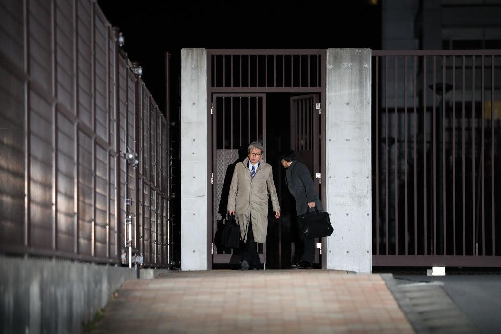 Motonari Otsuru, lawyer for Carlos Ghosn leaves the Tokyo Detention House in Tokyo, Japan on Dec. 20, 2018. (Takashi Aoyama/Getty Images)